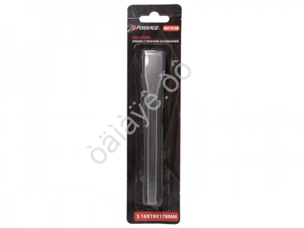 Зубило с шестигранным основанием 19мм (L-178мм) Forsage (в блистере) 60219180ф