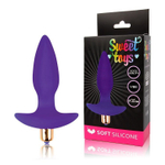 Фиолетовая коническая анальная пробка Sweet Toys - 10,5 см.