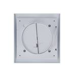 Тонкий вентилятор для ванн ММ 120 квадратный 150 м³/час с датчиком света с обратным клапаном белый