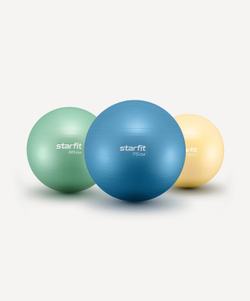Фитбол STARFIT GB-108 антивзрыв, 900 гр, желтый пастель, 55 см