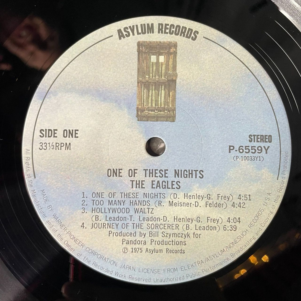Винтажная виниловая пластинка LP Eagles One Of These Nights (Japan 1981) (Obi) After The Thrill Is Gone