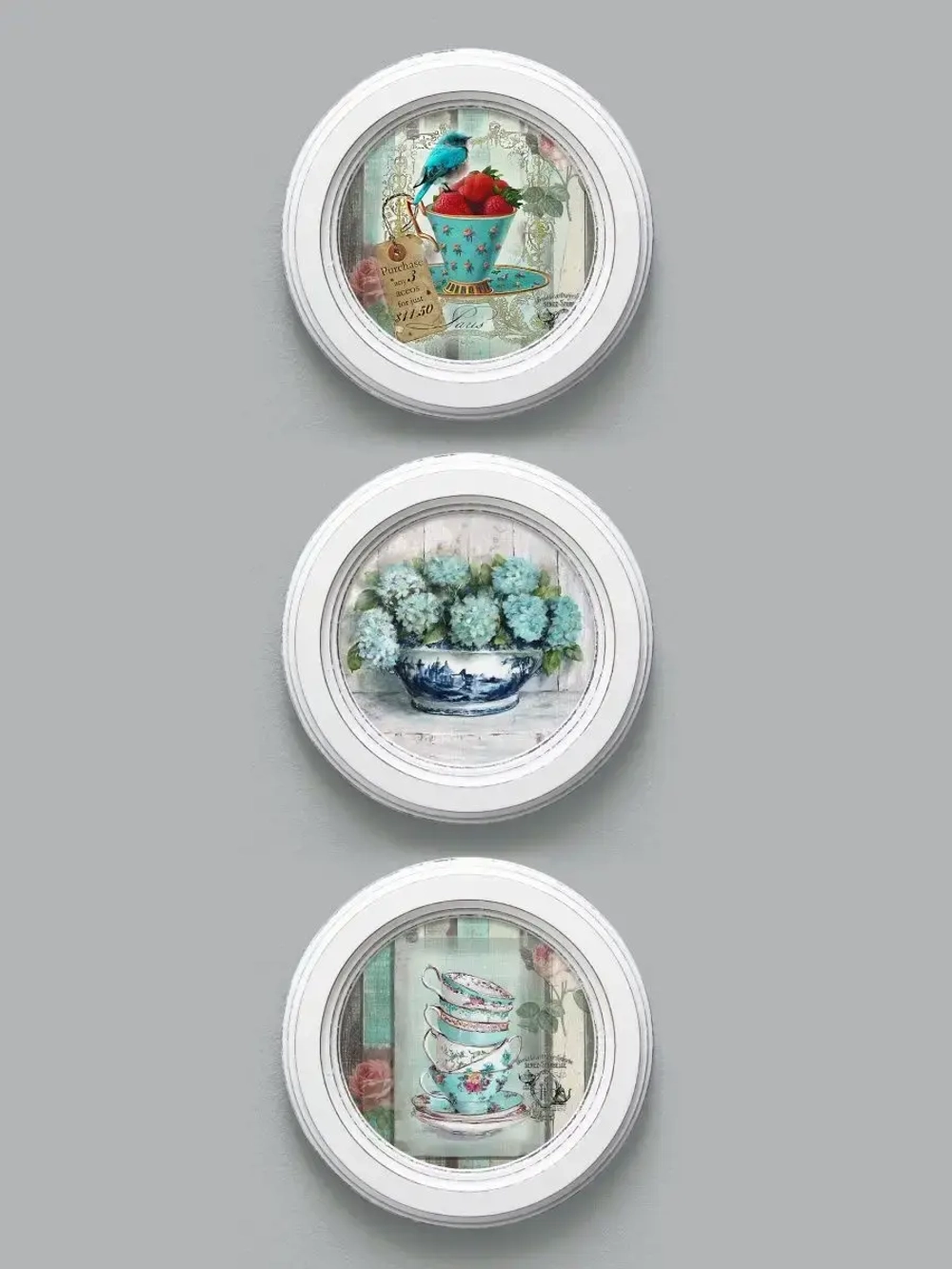 Картины на стену интерьерные на холсте 3 шт. 17.5 см