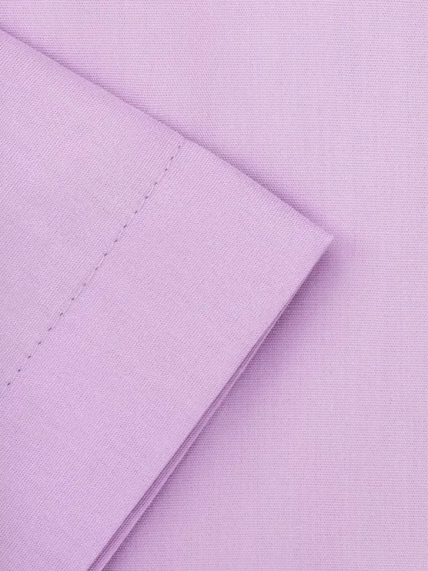 Рубашка приталенная SLIM FIT с коротким рукавом, сиреневая