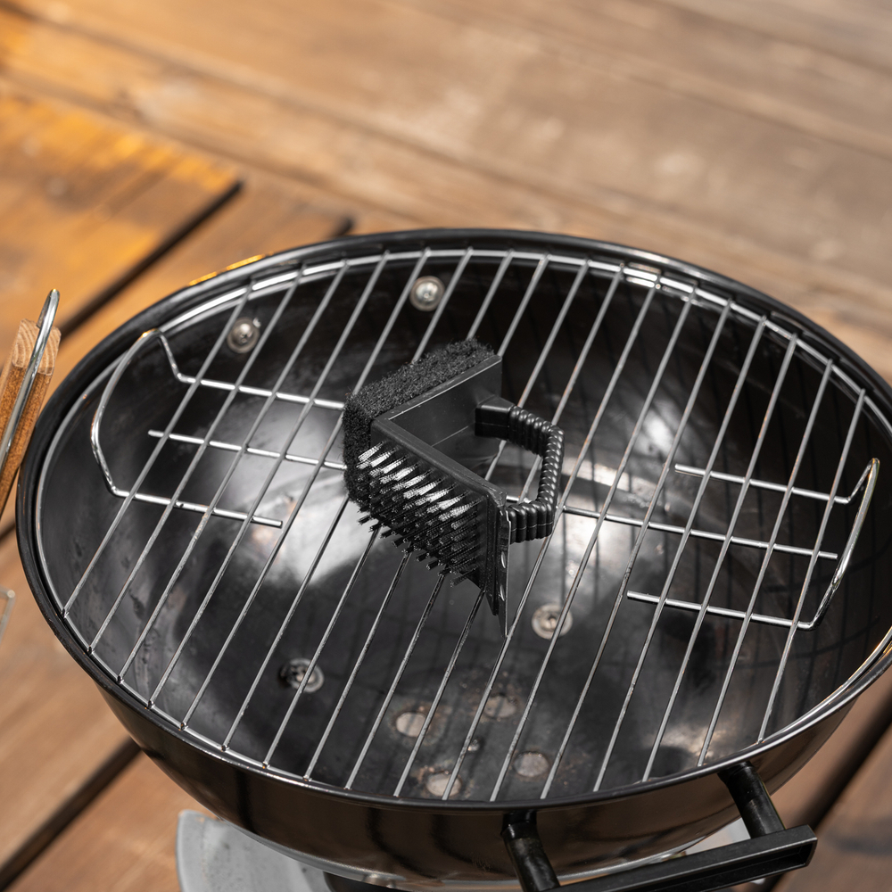 Щетка для чистки гриля 3 в 1 (щетка, скребок, губка) Camping Palisad