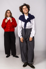 Косынка из кашемира с мериносом синего цвета