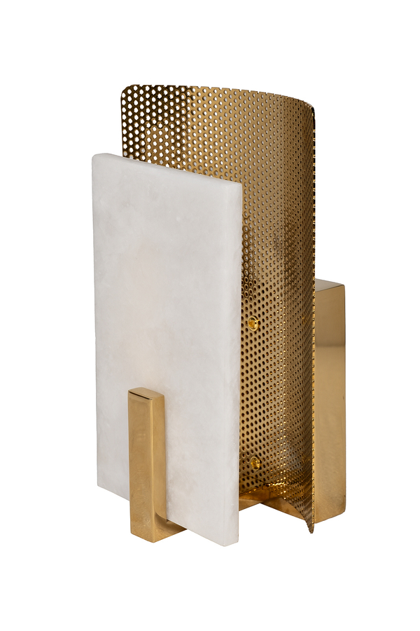 Бра 15x23см Garda Decor бело-золотое в современном стиле цоколь G9