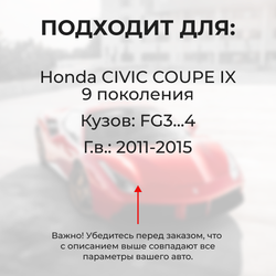 Ремкомплект ограничителей дверей Honda CIVIC COUPE (IX) FG3...4 (2 двери, тип 4) 2011-2015