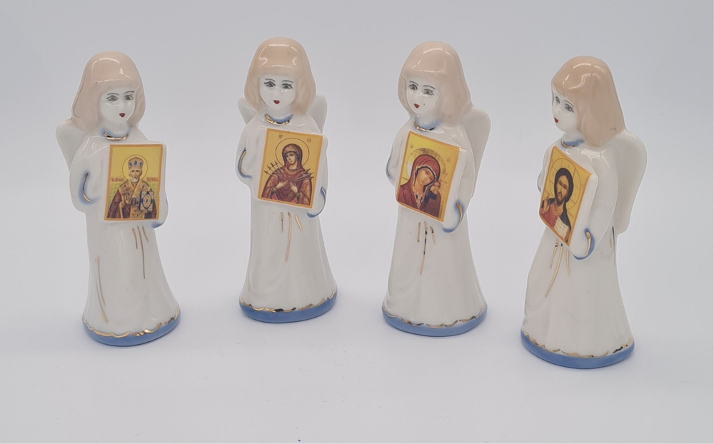 Ангел керам. колокол. ср. с иконой 9см \Кисл\(КоВ) 60714958