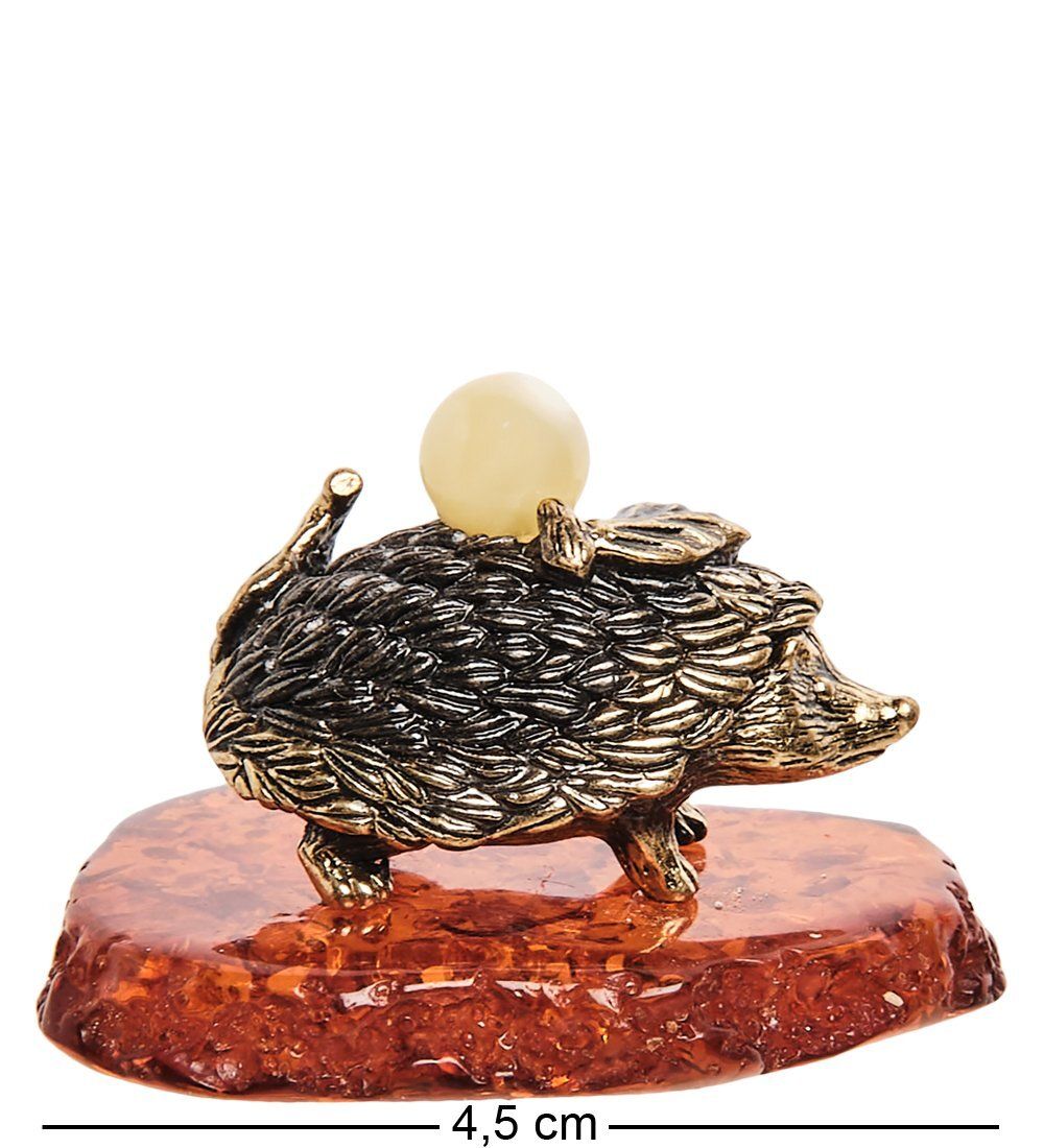 Народные промыслы AM-2802 Фигурка «Ежик» (латунь, янтарь)