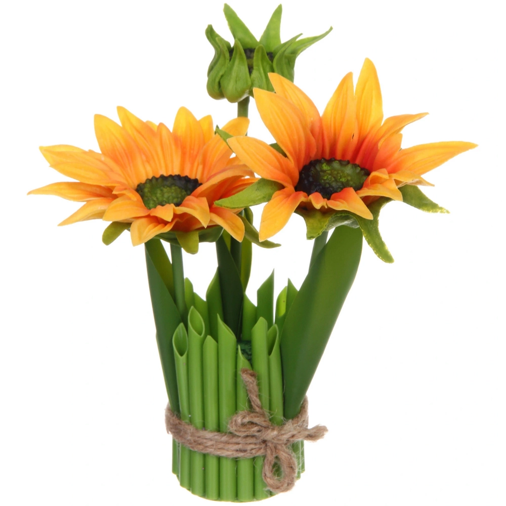 Цветочная композиция «Весенняя рапсодия» 15*22см Гербера оранжевая