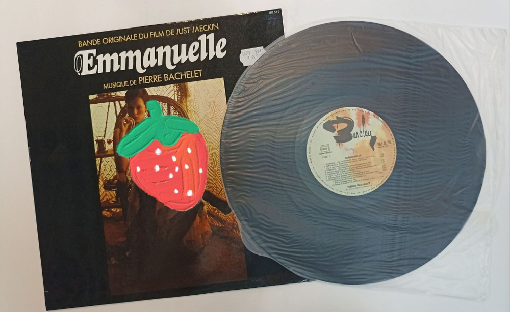 Винтажная виниловая пластинка LP Pierre Bachelet Emmanuelle Bande Originale Du Film De Just Jaeckin (France 1974)