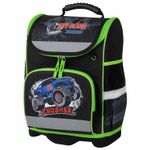 Ранец ЮНЛАНДИЯ WISE, 1 отделение, 3 кармана, устойчивое дно, "Crusher", 37x29х15 см, 271399