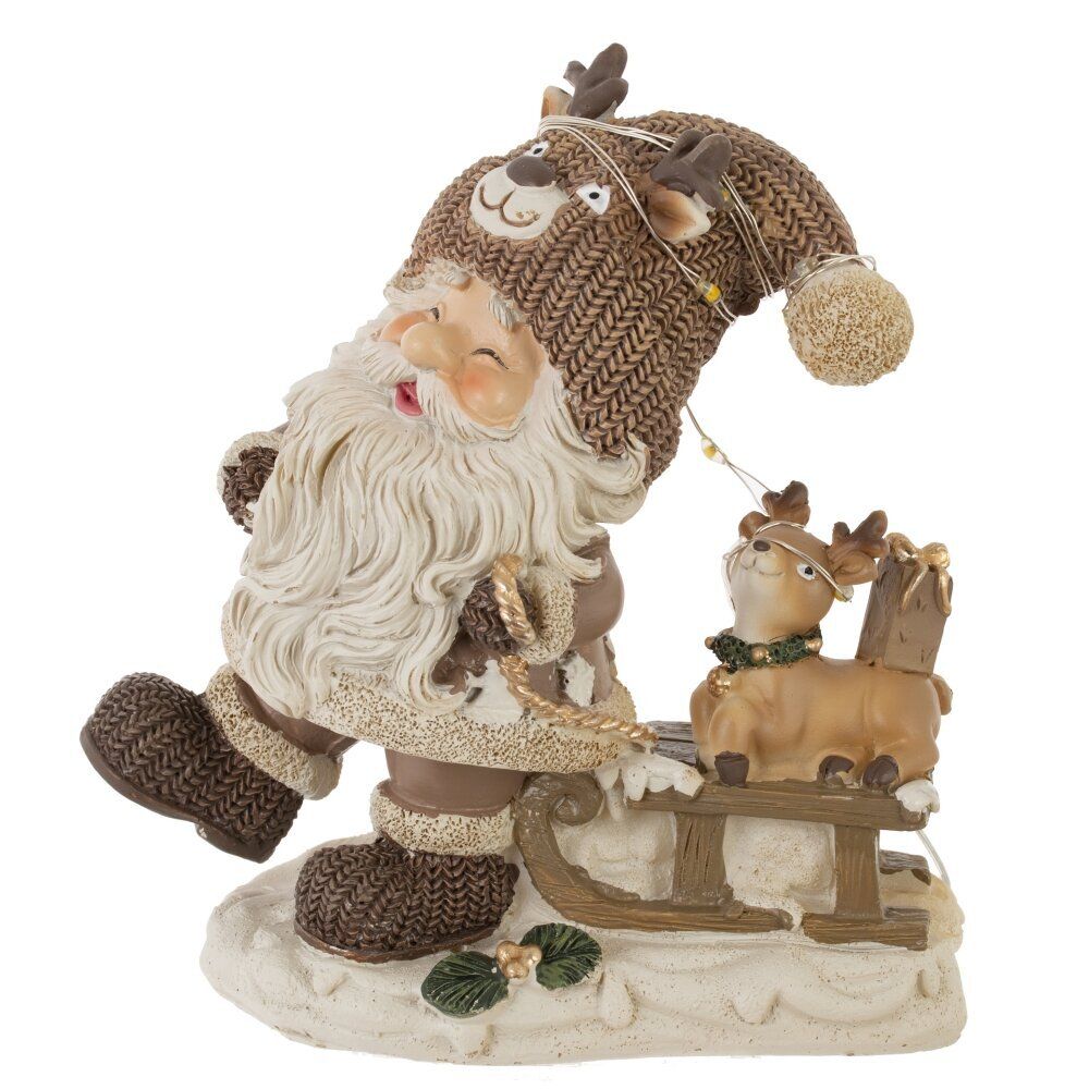 GAEM Фигурка декоративная "Дед Мороз", с подсветкой (3хLR44,н/п), L1, L11 W6,5 H12,5 см, 2в.