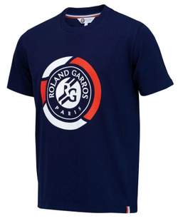 Футболка для мальчика теннисная Roland Garros Tee Shirt Big Logo K - небесный