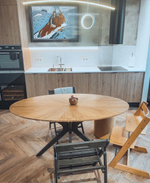 Стол кухонный овальный