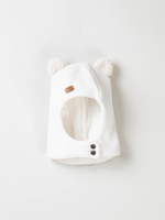 Шлем зимний из смесовой шерсти "Снежок" на кнопках