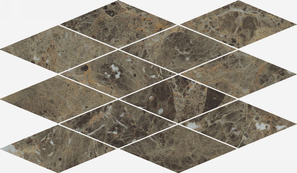 Мозаика Charme Deluxe Emperador Dark Mosaico Diamond Lux 28x48