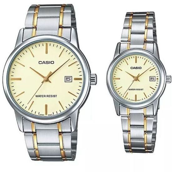 Парные часы Casio Standard: MTP-V002SG-9A и LTP-V002SG-9A