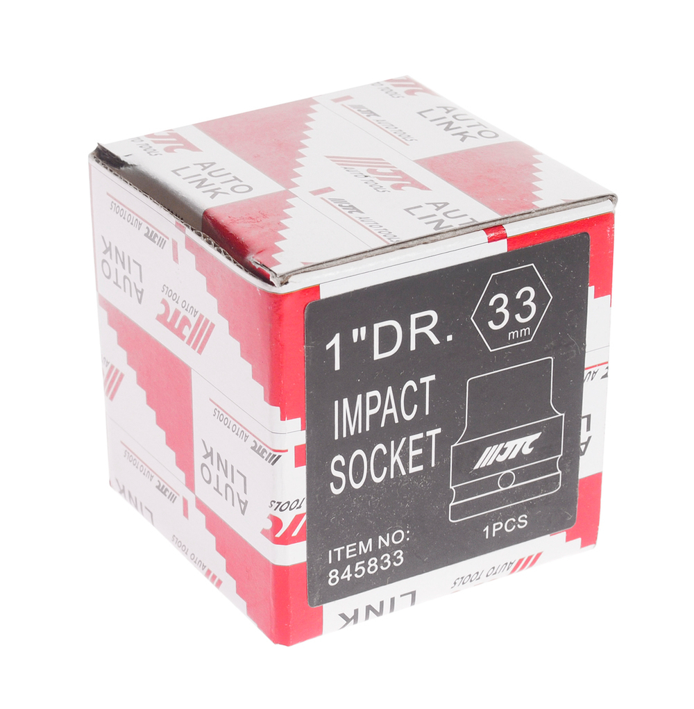 Головка торцевая 1" 33мм ударная L=62мм JTC