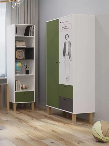 Шкаф МАМА STORY Пушкин 100, белый