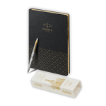 Подарочный набор: Шариковая ручка Parker Jotter Russia + ежедневник, черный