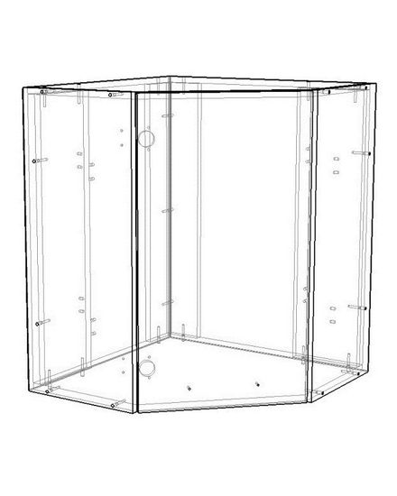 Шкаф-сушка  кухонный угловой ТОКИО-3 левый /603*720*603/