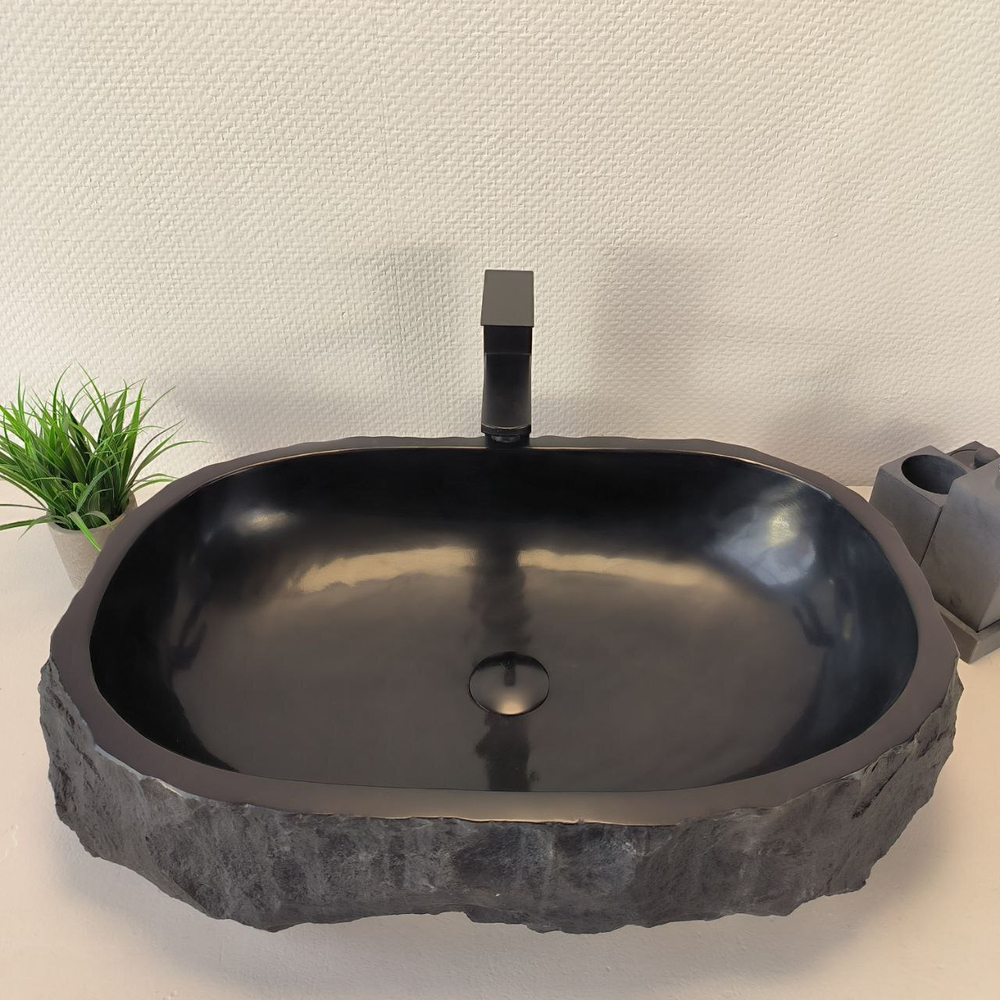Раковина из андезита Erozy Black EA-64852 60*41*16 0039