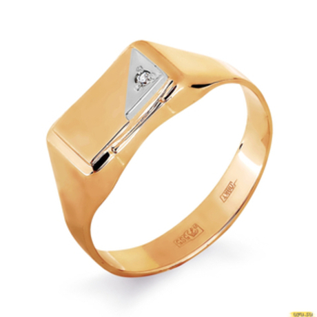 Кольцо из золота с фианитами