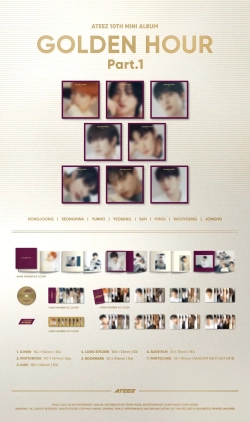 Альбом ATEEZ - GOLDEN HOUR : Part.1 [Digipak Ver.]