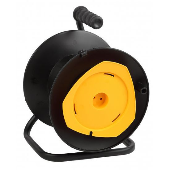 Катушка удлинителя пластиковая без заземления  1 гнездо