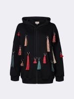 Зип-худи с кольцами и съемными кистями OLA OLA