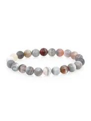 Браслет из камней агата ботсвана розового