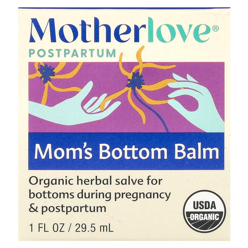 Motherlove, восстановление после родов, успокаивающий бальзам для интимных зон, 29,5 мл