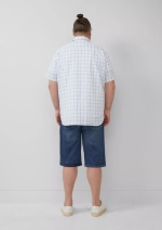 Рубашка с коротким рукавом в клетку и нагрудным карманом s.Oliver