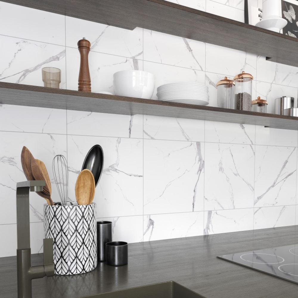 Глазурованный керамогранит Artens Dina 42x42 см 1.587 м² сатинированный цвет белый