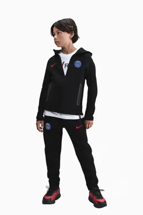 Кофта Nike PSG 25/26 Tech Fleece Junior - черный