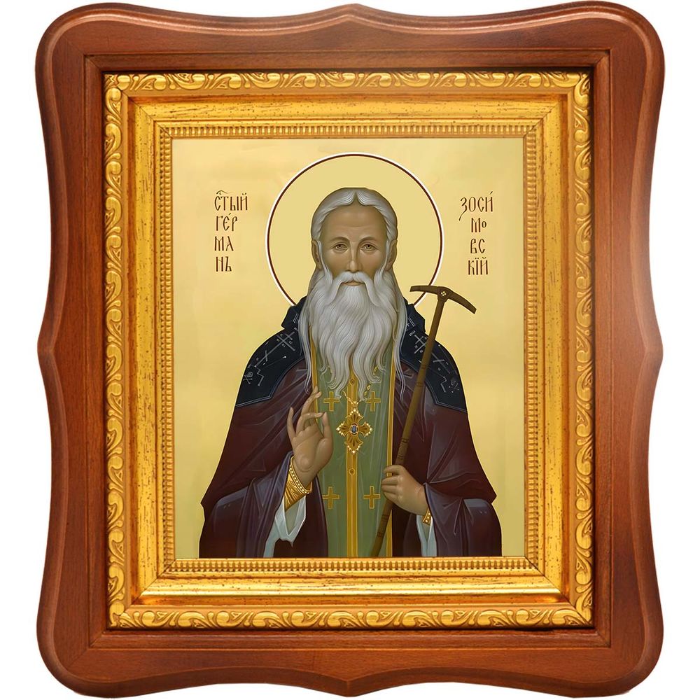 Герман Зосимовский (Гомзин) преподобный. Икона на холсте.
