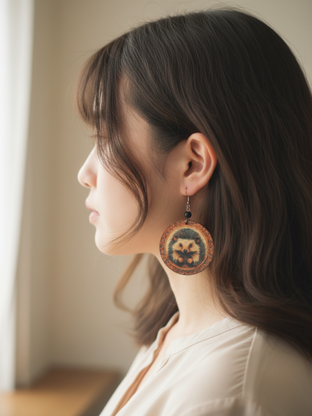 Серьги Ёжик