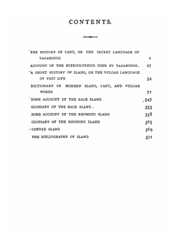 The slang dictionary. etymological, historical and anecdotal | John Camden Hotten
