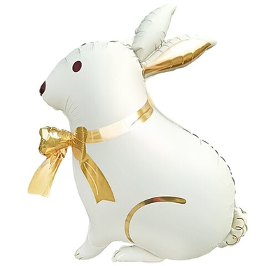 Фольгированный шар-фигура «Зайка с бантиком», сатин, 84 см