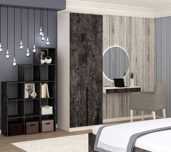 белый / цемент темный