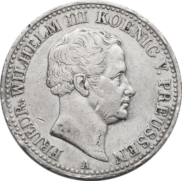 1 талер 1840 Германия (Пруссия, Фридрих Вильгельм III) "A" ("Горный" таллер)