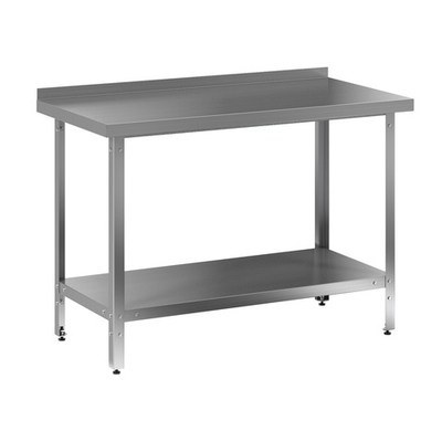 Стол производственный СПС 600/700/850 (полка сплошная, борт)