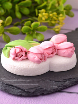 Молд силиконовый "8" с тюльпанами