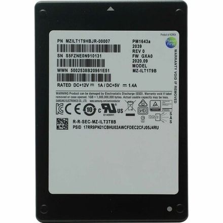 Накопитель SSD Samsung SAS 1.92TB MZILT1T9HBJR-00007 PM1643a 2.5"