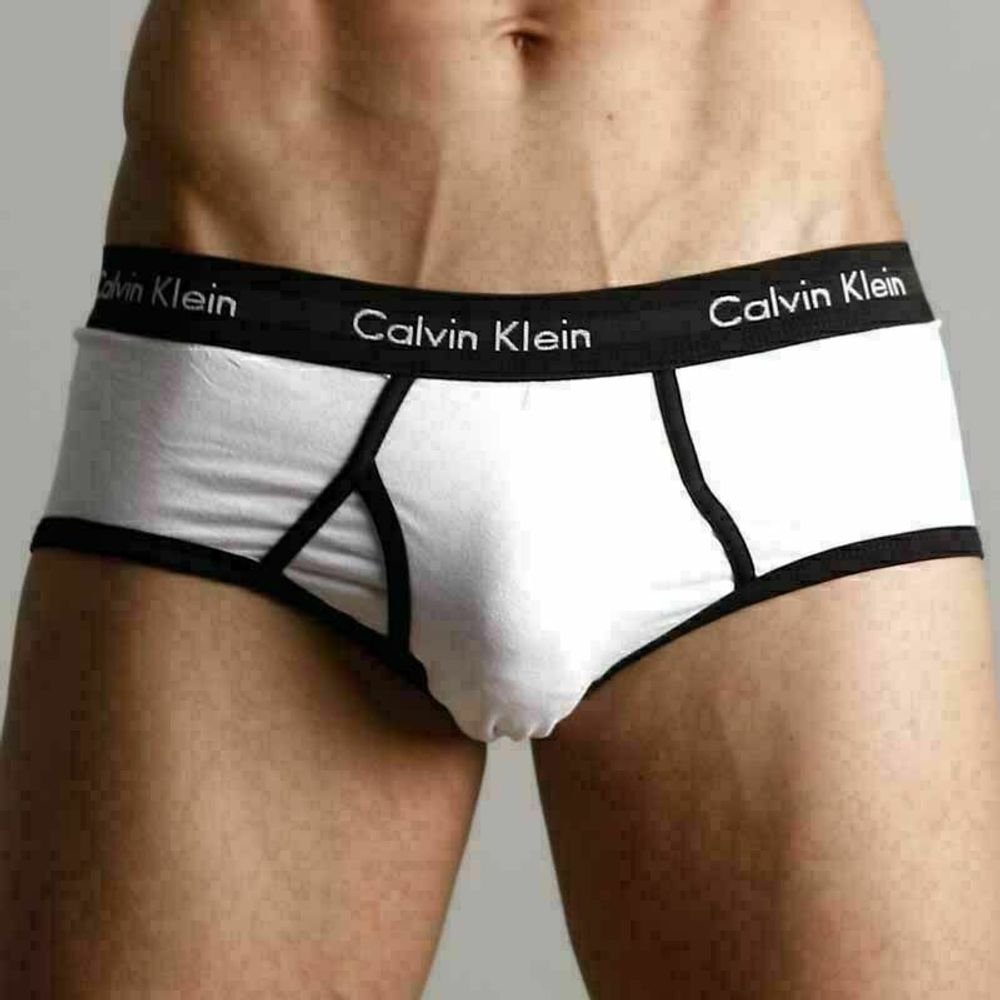 Мужские трусы брифы Calvin Klein 365 White Black Brief