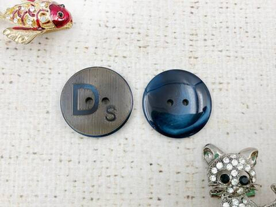 Пуговицы, d 2,1 см, тёмно-синий