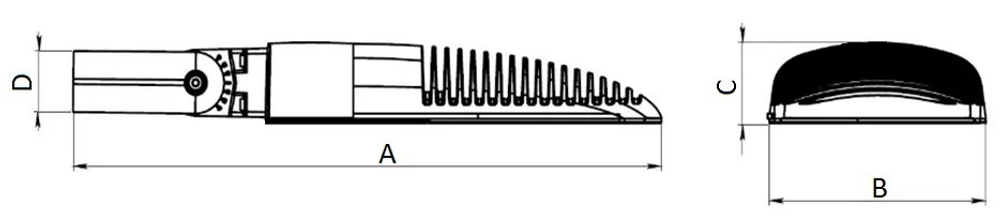 Светильник LED ДКУ CARAVELLA LED 60W DW1 827 RAL9006 СТ