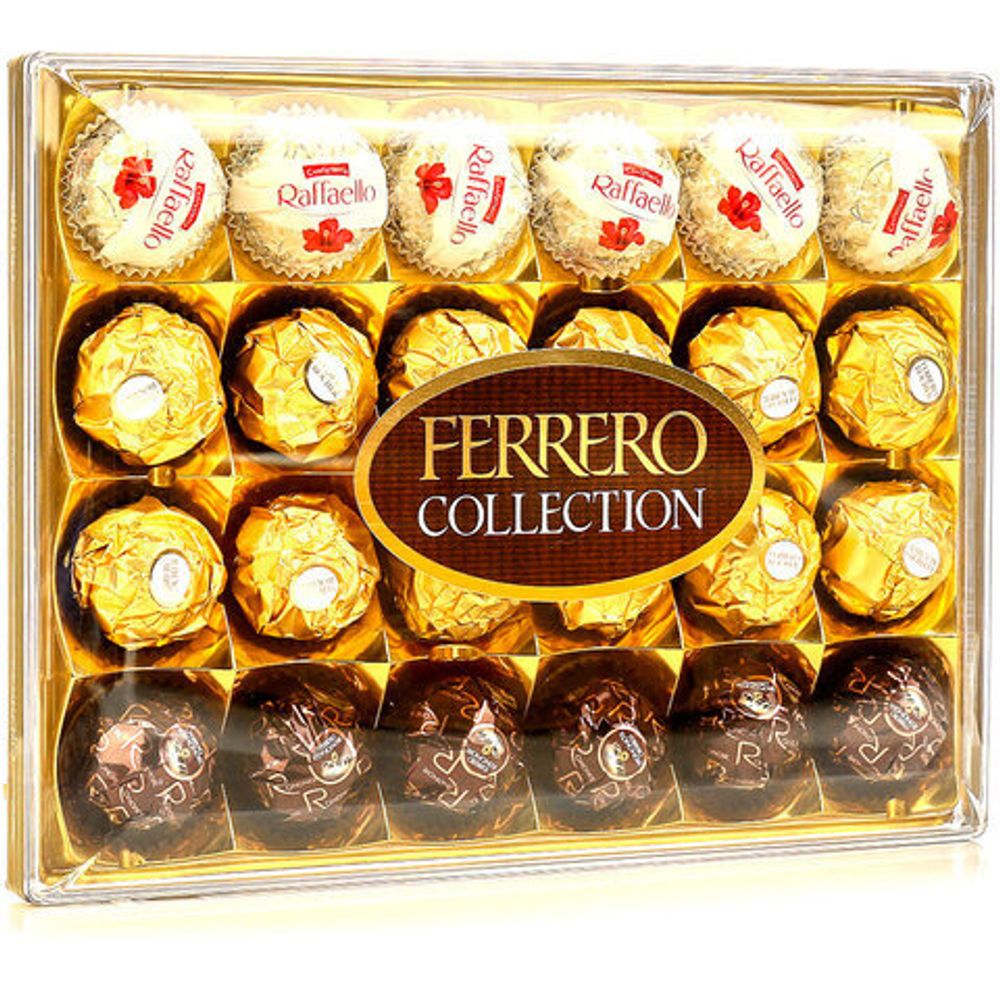 Набор конфет FERRERO "Collection", Ассорти из 3 вкусов с RAFFAELLO, 269,4 г, 9020000000556