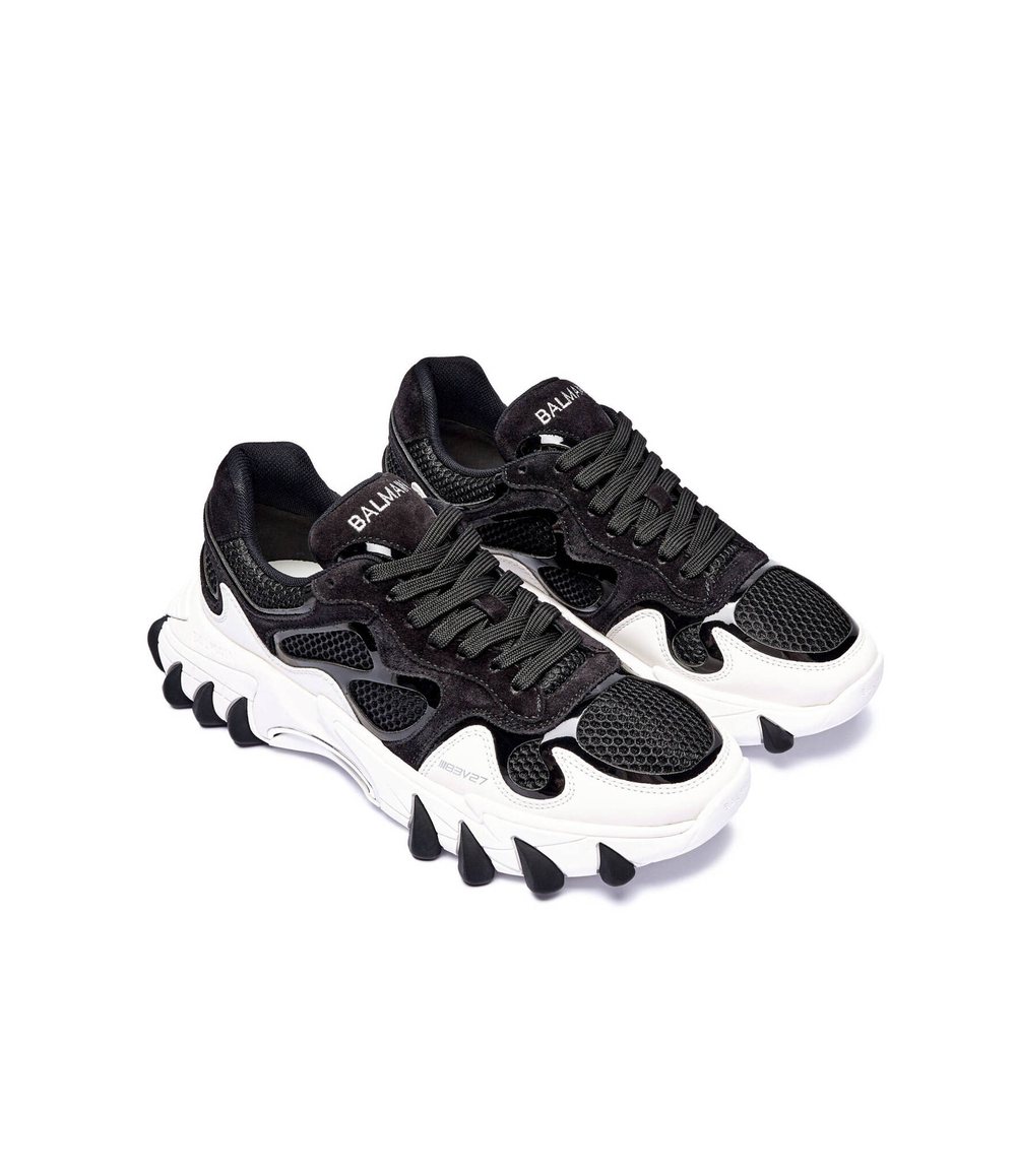Кожаные кроссовки b-east Balmain - черный(DM1VI327 TRCM)